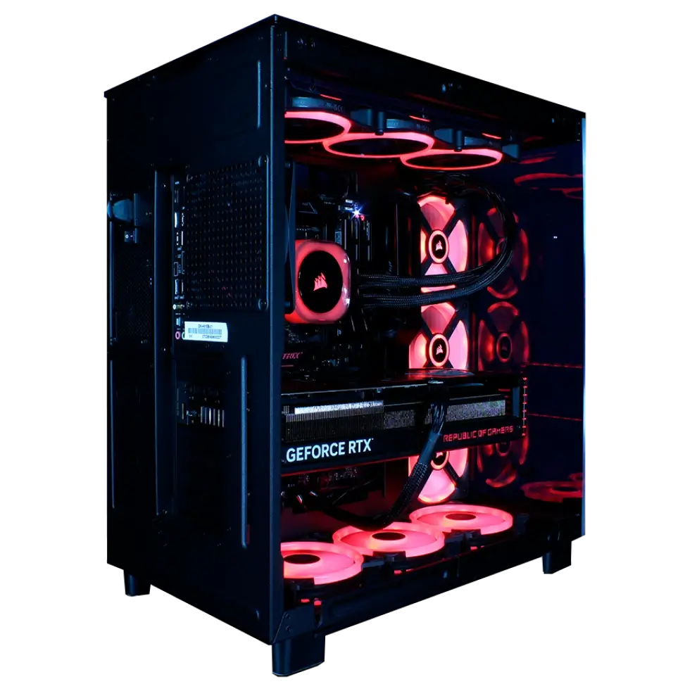 Gabinete de computadora gamer Geforce RTX ensamblado