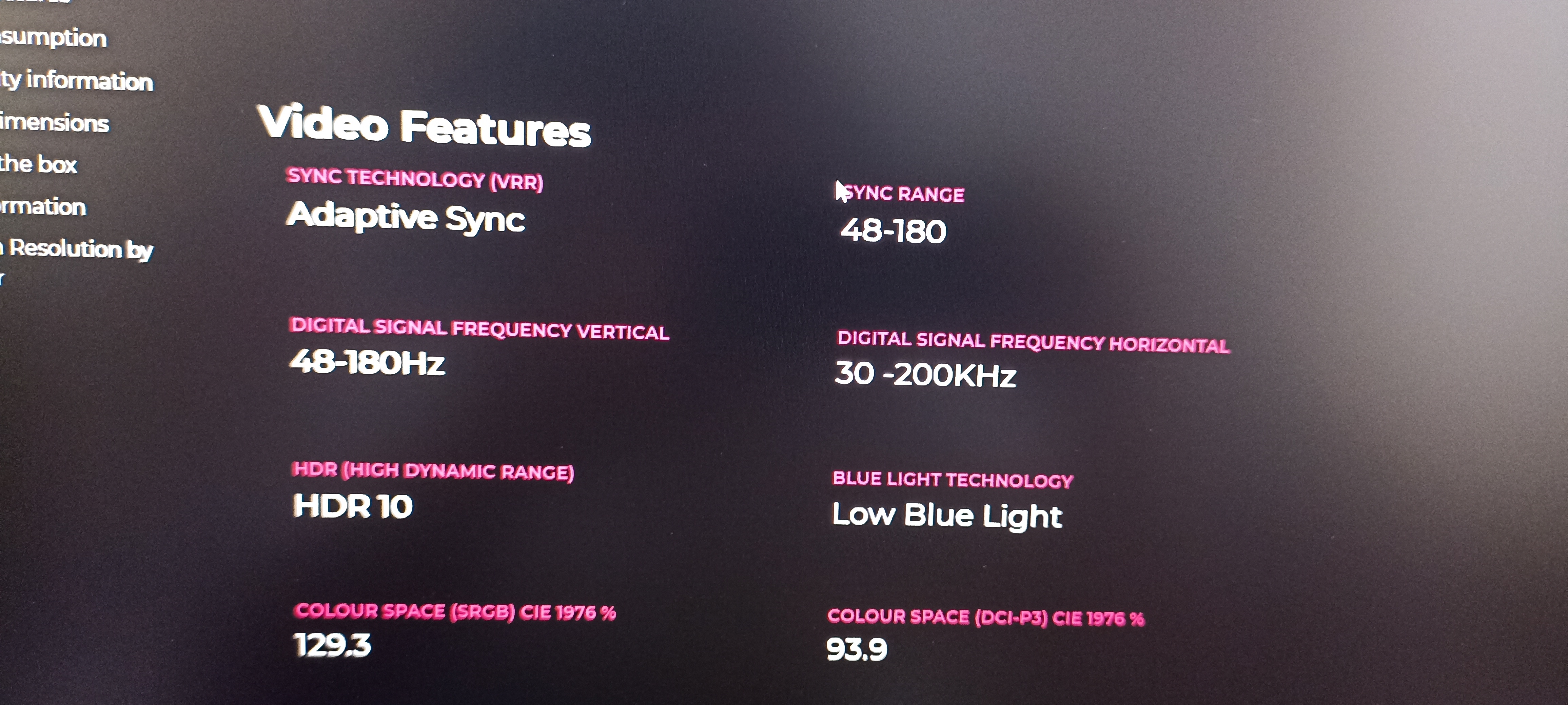 Imágenes 1: Corrijo es la mínima es de 48hz hasta 180hz cómo máximo lo dice la caja , el manual y la web oficial