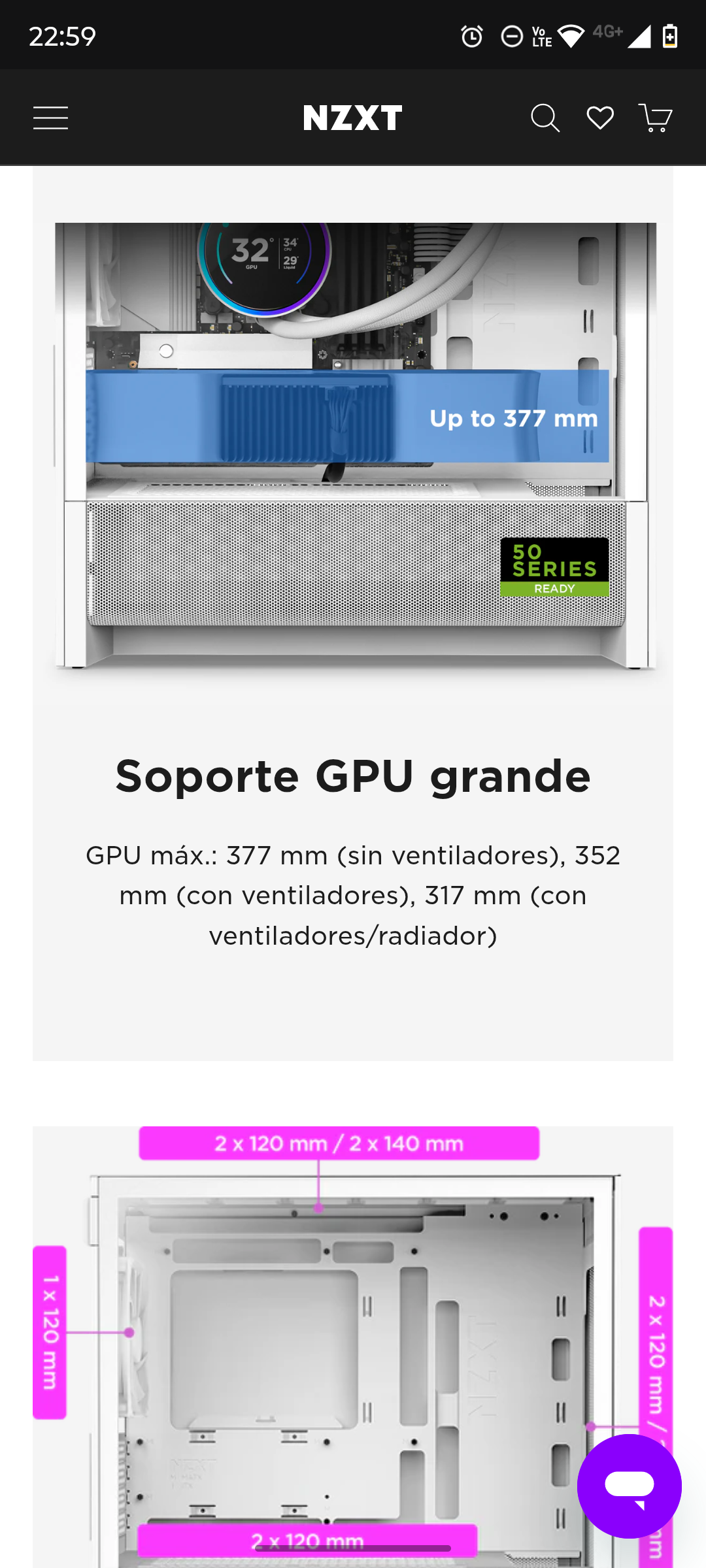 Imágenes 1: Definitivamente es compatible, ese gabinete tiene espacio para GPUs de hasta 3 ventiladores.